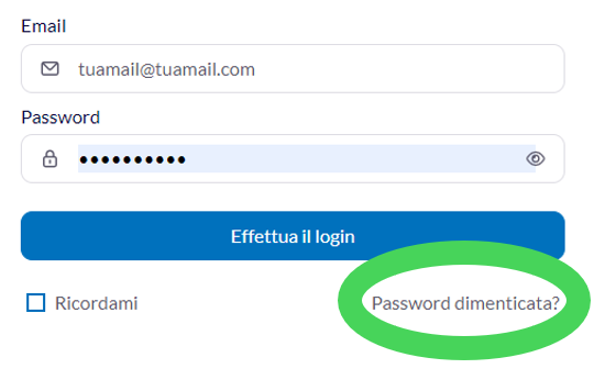 password dimenticata